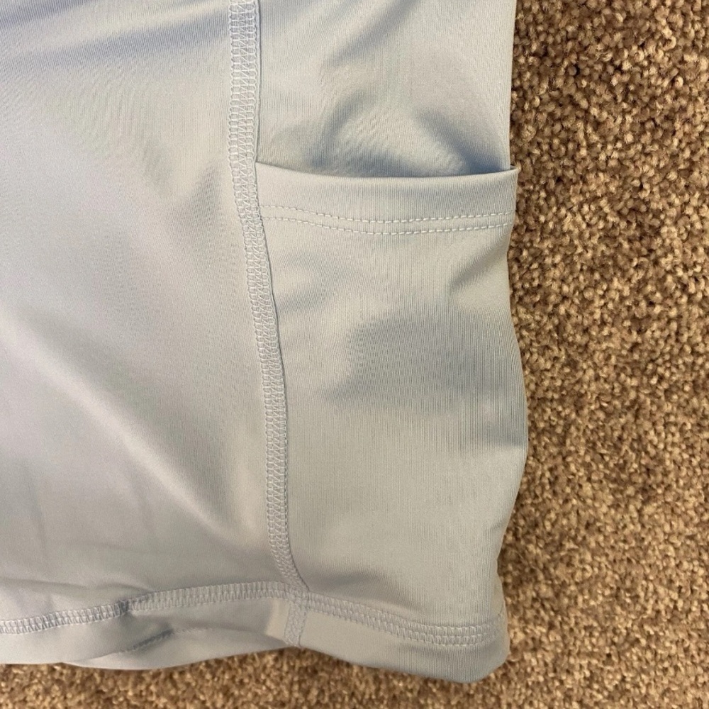 Tommy Bahama Womens Pull On Side Pleated Light Blue Active Skort Size M - NWT - Picture 7 of 14